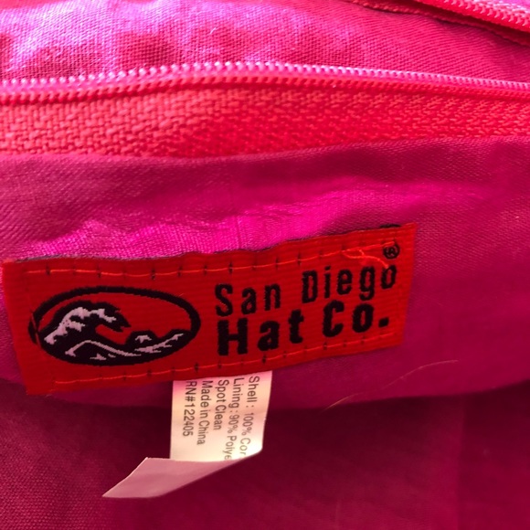 San Diego Hat Co pink woven bag great condition - Picture 6 of 6